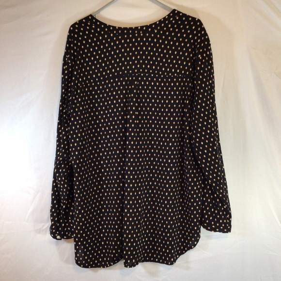 old navy women tunic top black size XXL popover hi low hemline casual flowy boho - Picture 2 of 11